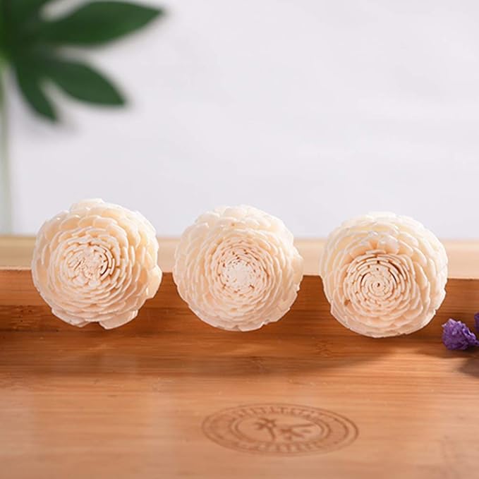 Amosfun 3Pcs Flower Rattan Reed Diffuser Sticks Essential Oil Aroma Diffuser Sticks Aroma Diffuser Sticks Replacement for Home Fragrance Aroma Oil (Black)