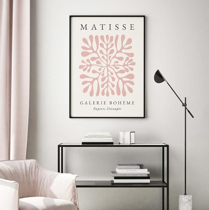 Matisse Art wall Décor Set of 3,Unframed Pink Tree wall art,Truly Quality Canvas Prints for 12x16in,Art poster decoration for kitchen, bathroom,living room,bedroom