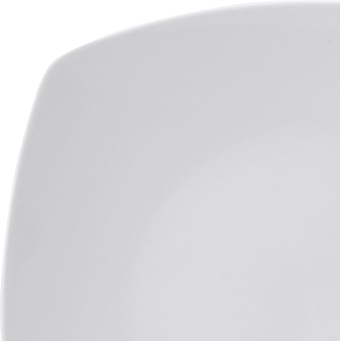 Studio Nova Tara 12 Piece Square Dinnerware Set, Service for 4, White