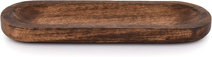 Kaizen Casa Incense Burner Stick Holder Ash Catcher Wooden Handmade Modern Gift Wood Home Decor Size (11" X 4" X 1")