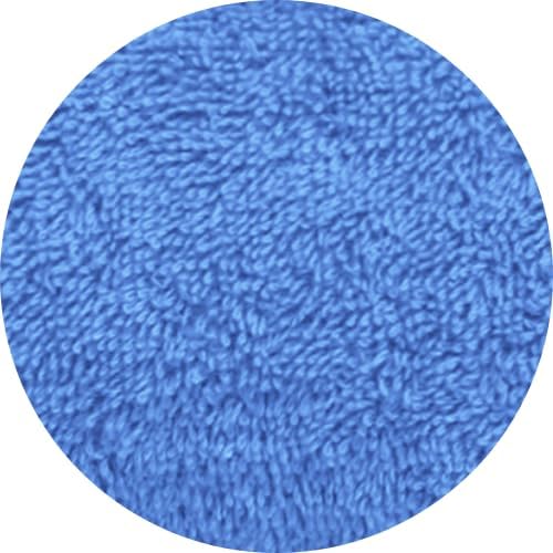 Infinitee Xclusives Luxury 100% Ring-Spun Cotton Hand Towels for Bathroom Set of 6 (16x28 inches) - Soft, Absorbent & Quick-Drying Bath Towels for Bathroom, Gym, Spa & Hotel Use (Eloquent Blue)