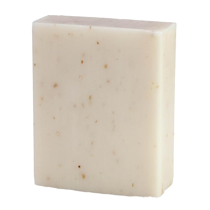 Oatmeal & Milk Scented Natural Soap Bars (5 Bars), 3.5oz Moisturizing French Triple Milled Soap Bars Enriched with Shea Butter - Pure Plant Oil Bath & Body