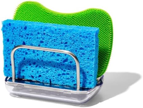 OXO Good Grips Stainless Steel Sponge Holder,Black