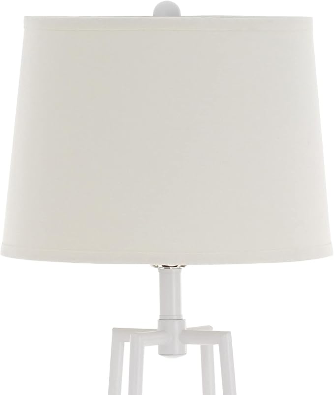 Catalina Lighting 19305-001 Modern Etagere Floor Lamp with Shelves, Standing Lamp, Living Room Light with Shelving, LED Bulb NOT Included, 58", White