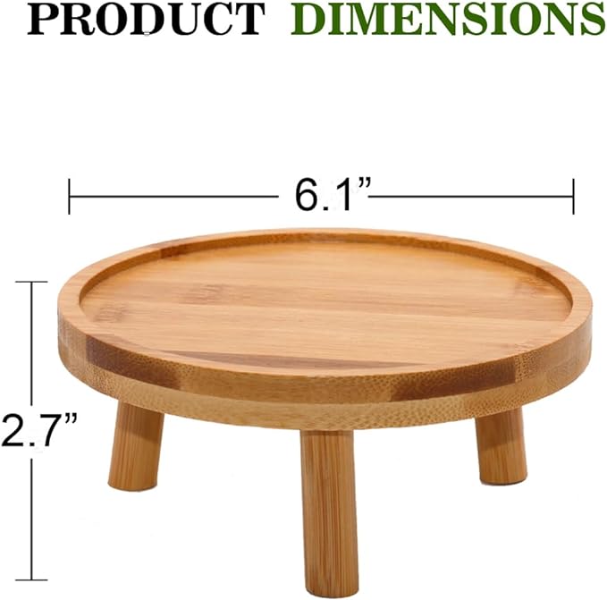 ARTORA Mid Century Modern Plant Stand, Wood Indoor Plant Holder Succulents Plant Pot Raiser Decorative Corner Planter Stand for Small to Medium Plants (Natural 2PCS)