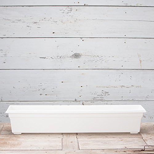 Novelty 16362 Countryside Flower Box Planter, 36-Inch, White.