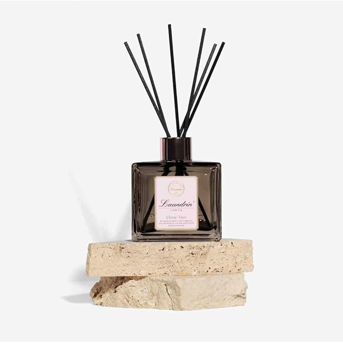 Room Diffuser for Home - Scent Diffuser for Home, Room Freshener and Shelf Decor - Elegant Home Fragrance, Ideal Reed Diffusers for Home, Office, and Living Room - 80ml, Classic Fiore