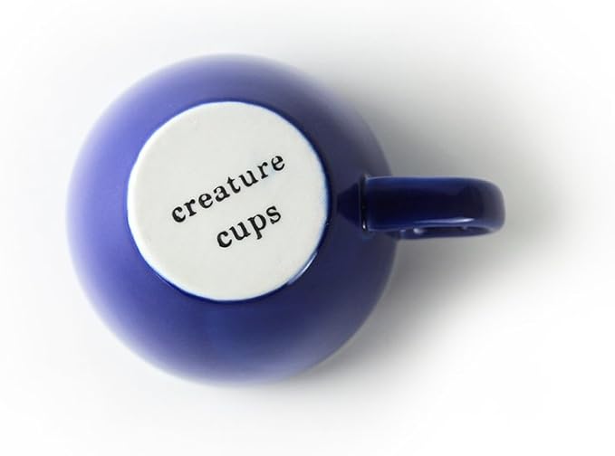 creature cups Elephant Ceramic Cup (11 Ounce, Cobalt Blue) - Hidden Animal Inside - Holiday and Birthday Gift for Coffee & Tea Lovers