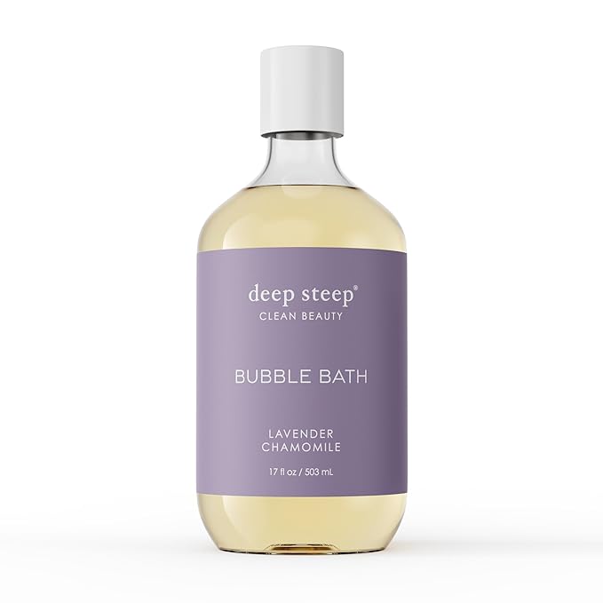 Deep Steep Bubble Bath 17oz (Pack of 1) (17 Fl Oz (Pack of 1), Lavender Chamomile)