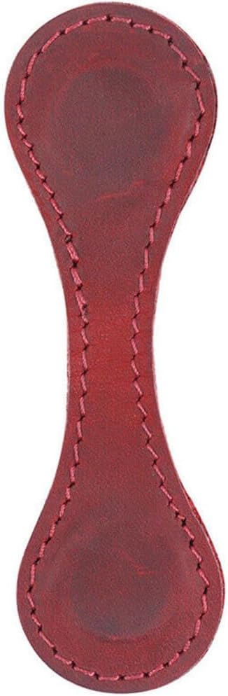 Leather Magnetic Bookmark Magnetic Suction Bookmark Leather Magnetic Book Clip Supplies Magnetic Bookmarks for Readers (3PCS Pure Color(red+Black+Coffee))