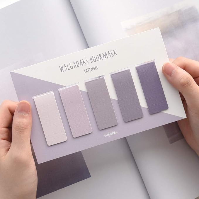 Monolike Magnetic Bookmarks Lavender, Set of 5