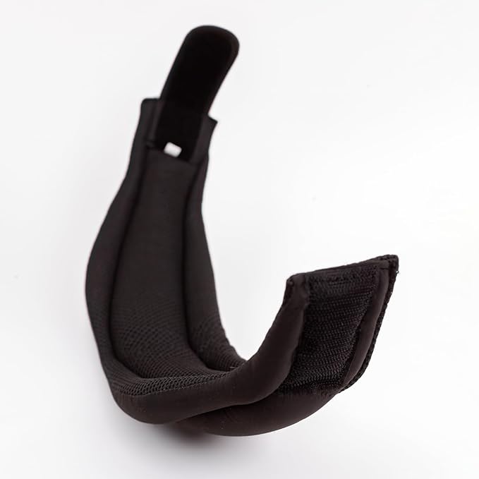 Patented Travel Neck Pillow - Premium Soft Neck Support & Comfort for Sleeping on Airplanes & Cars- Memory Foam Shoulder & Neck Roll - Long Flight International Airplane Travel Pillow (Black)