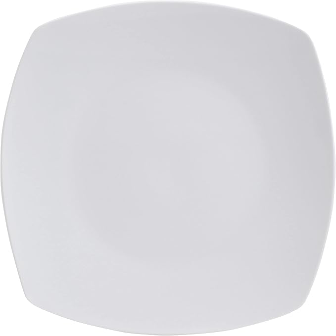 Studio Nova Tara 12 Piece Square Dinnerware Set, Service for 4, White
