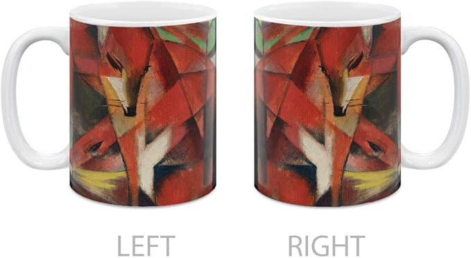 MUGBREW Classic Art Franz Marc The Fox Ceramic Coffee Mug Tea Cup, 11 OZ
