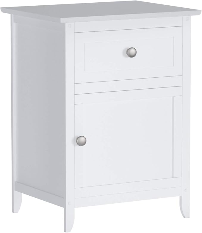 Winsome Eugene Accent Table, 18.90"W x 14.96"D x 25"H, White