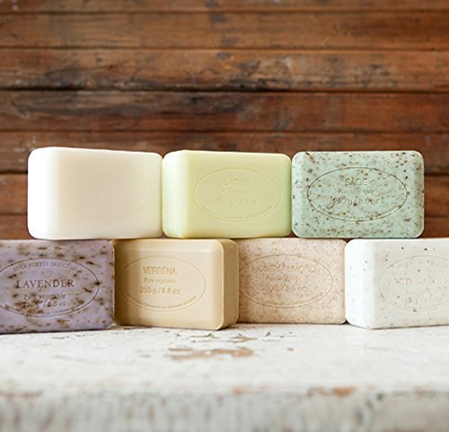 Pre de Provence Artisanal Soap Bar, Natural French Skincare, Enriched with Organic Shea Butter, Quad Milled for Rich, Smooth & Moisturizing Lather, Lemongrass, 5.3 Ounce