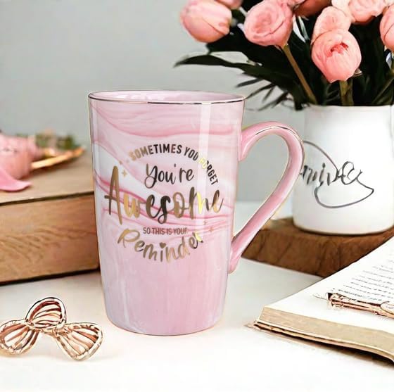 BOFILL Thank You Gifts for Men Women, Sometimes Forget You're Awesome Coffee Mug Friend Birthday Coworker Farewell Thanksgiving Christmas Day Present Cup Appreciation Cool Ideas, 14 Oz