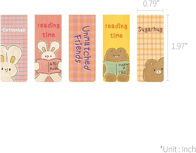 Monolike Magnetic Bookmarks Unmatched Friends Series.1, Set of 5