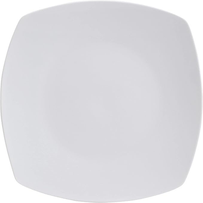 Studio Nova Tara 12 Piece Square Dinnerware Set, Service for 4, White