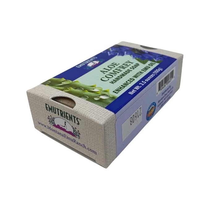 Aloe Comfrey Soap Montana Emu Ranch Co. 3.5 oz Bar