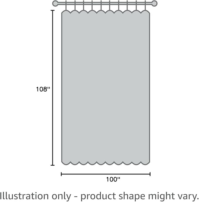 jinchan Extra Long Linen Blend Curtains 108 inch Length 1 Panel Extra Long for Sliding Door, Light Filtering 100 inch Extra Wide Drape with Rod Pocket Back Tab(100W x 108L, Ecru)