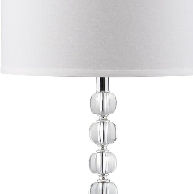 SAFAVIEH Lighting Collection Vendome Clear Crystal/ Chrome 60-inch Living Room Bedroom Home Office Standing Floor Lamp (LED Bulb Included)