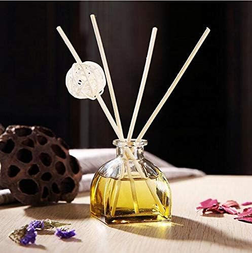 1PCS 100ml/3.4oz Empty Refillable Clear Glass Fragrance Jar Pot for DIY Replacement Reed Diffuser Sticks Sets Essential Oils DIY Diffuser Craft Projects Wedding Party