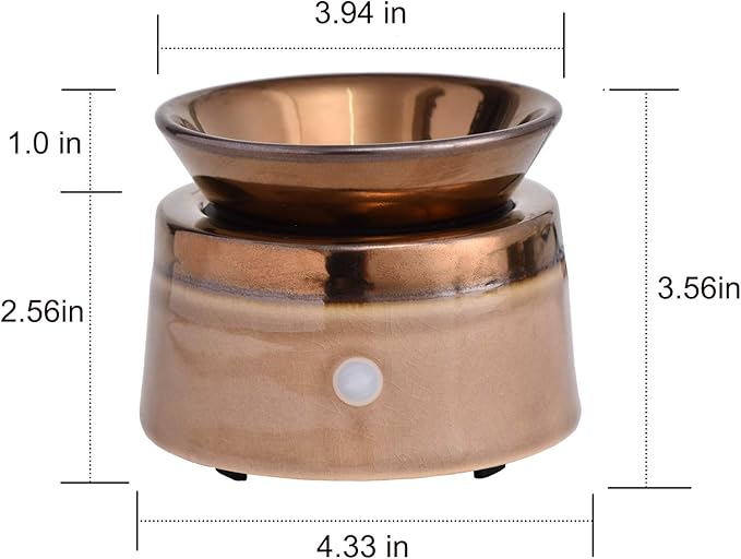 kobodon Ceramic Wax Melt Warmer Candle Wax Warmer for Scented Wax 3-in-1 Electric Wax Melts Wax Cubes Wax Tart Burner Gift for Home Office Decor…