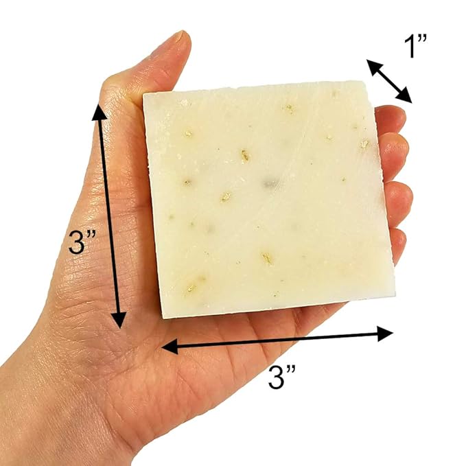 Handmade Fresh Goat's Milk Bar Soap, Olive Oil Based With Organic Shea Butter (Lavender Mint, 3 bars Economy Pack)