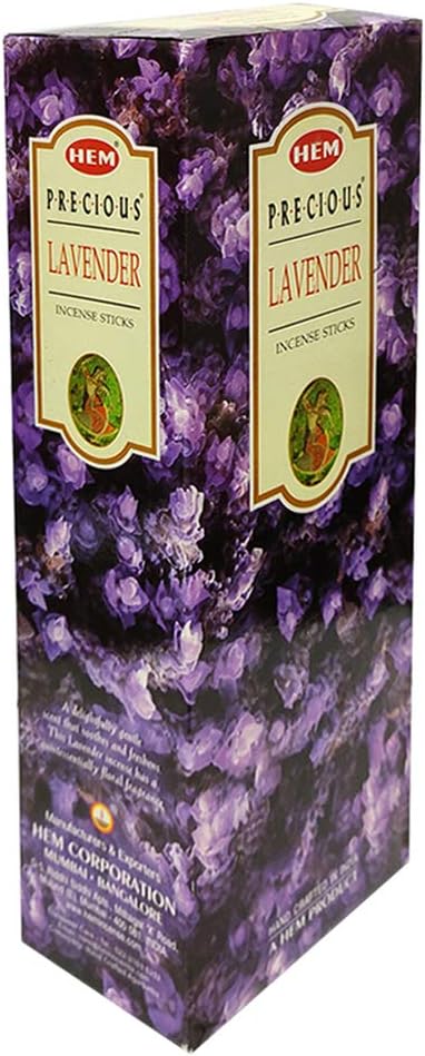 TRUMIRI Incense Stick Holder Bundle with Hem Precious Lavender 20g Incense Sticks - Pack of 6 (Approx 120 Sticks)
