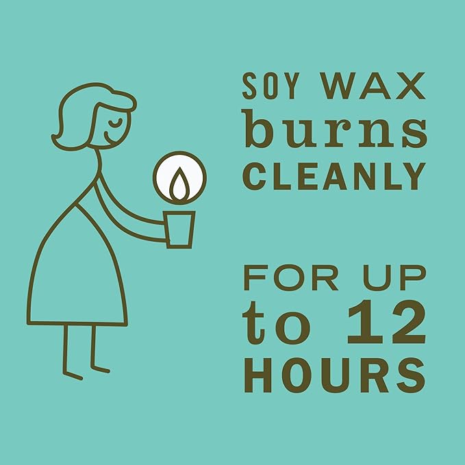 MRS. MEYER'S CLEAN DAY Soy Tin Candle, 12 Hour Burn Time, Made with Soy Wax and Essential Oils, Basil, 2.9 oz