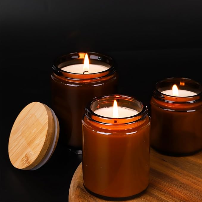 Navid 3pcs Candles for Home Scented Natural Soy Candles Large Jar Single Wick Candle 8 oz 45 Hour Burn Candles Best Mom Dad Gifts, Funny Birthday Mothers Day Thanksgiving & Christmas Gifts, HY+3+MX