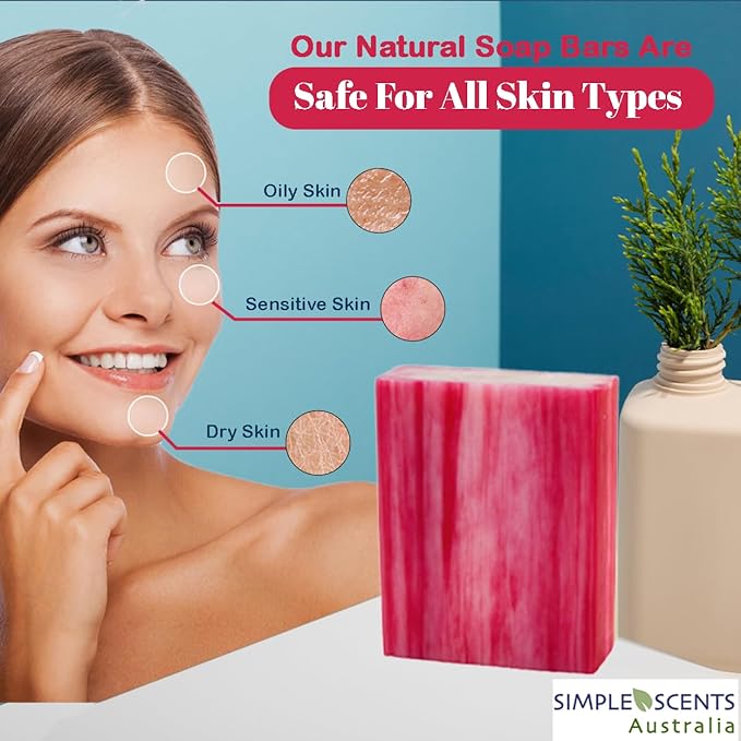 Goats Milk and Berries Scented Natural Soap Bars (12 Bars), 3.5oz Moisturizing French Triple Milled Soap Bars Enriched with Shea Butter - Pure Plant Oil Bath & Body Soap Bars