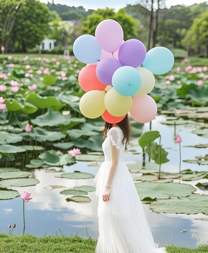 Pastel Purple Balloons 145pcs Different Sizes 18 12 10 5 Inches Light Purple Lavender Lilac Latex Balloon Garland Arch for Birthday Baby Shower Wedding Anniversary Party Decorations