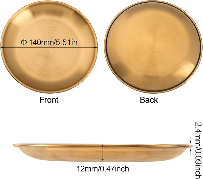 OIIKI 3 in 1 Stick Incense Burner, 5.5 Inch Brass Incense Holder, Alloy Cone Ash Catcher for Indoor Outdoor Use