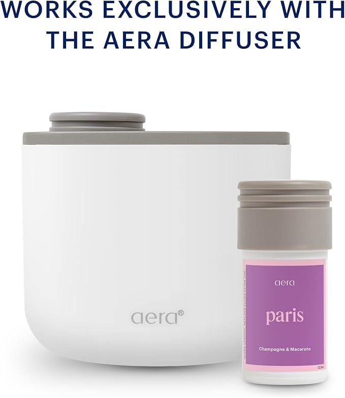 Aera Mini Destinations Paris - Essential Oil for Home – Sweet and Floral Fragrance - Notes of Champagne and Macarons - Scent Refill - Capsule Size Works with Mini Diffuser