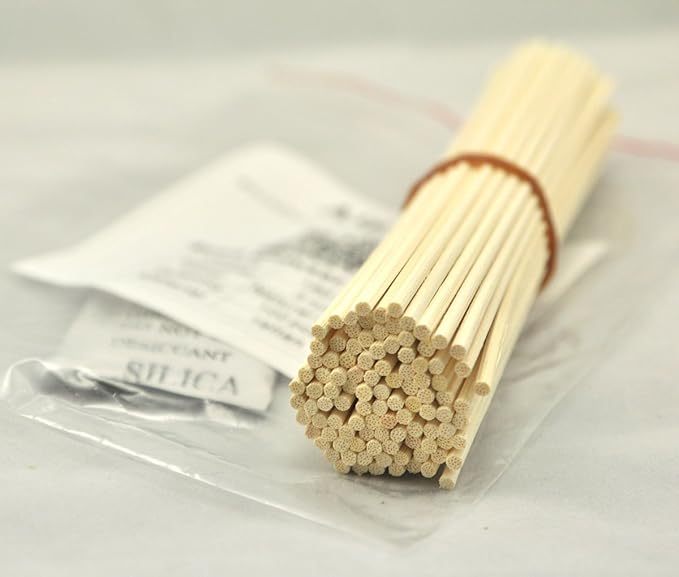 100 Pieces Natural Rattan Reed Diffuser Replacement Sticks (8.7" x 3mm)