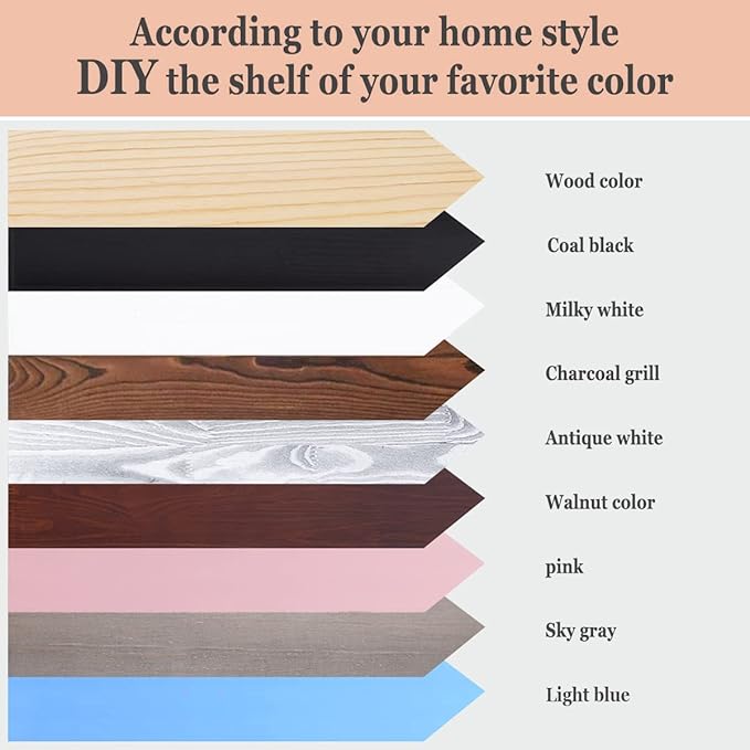 MBYD 48 Inch Floating Shelves Natural Wood, Wall Mount Picture Ledge Wooden Wall Shelf for Bedroom, Living Room, Office, Kitchen, Set of 3 Same Dimensions