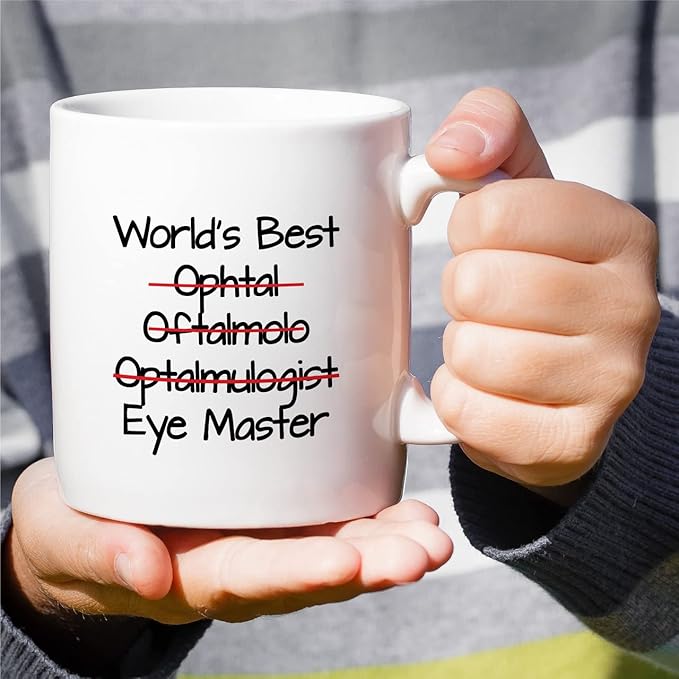 Retreez Funny Mug - World's Best Ophthalmologist Eye Doctor Master Ophthalmology 11 Oz Ceramic Coffee Mugs - Funny Sarcasm Motivational Inspirational birthday gifts for friend coworker him her bestie