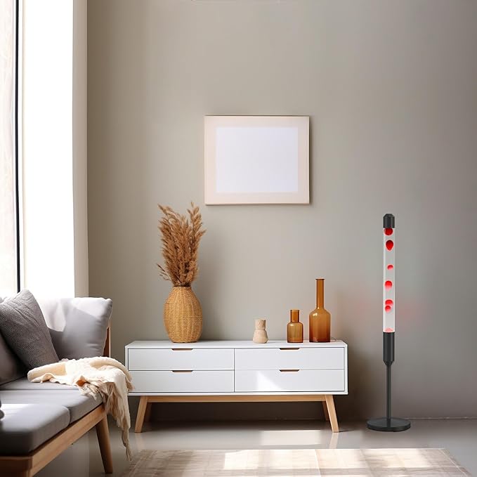 47.5-Inch Liquid Motion Lamp,Magma Lamp, Mood Relaxation Light,Suitable for Home Decoration, Living Room, Office, Bedroom, café (47.5in)