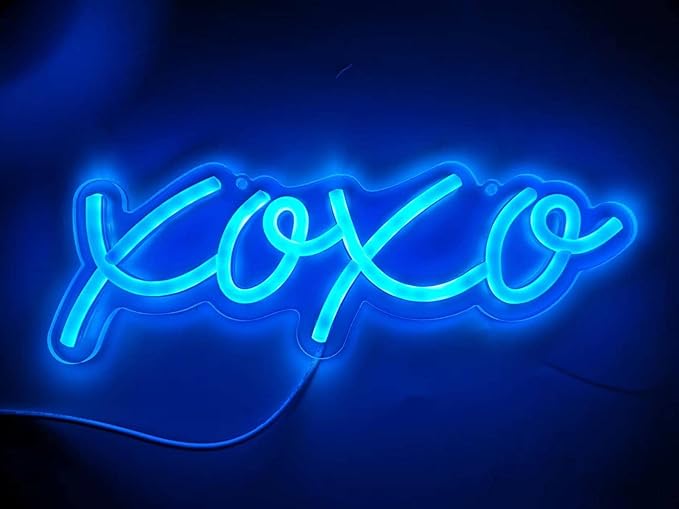 Neon Light Sign LED XOXO Night Lights USB Operated Decorative Marquee Sign Bar Pub Store Club Garage Home Party Decor
