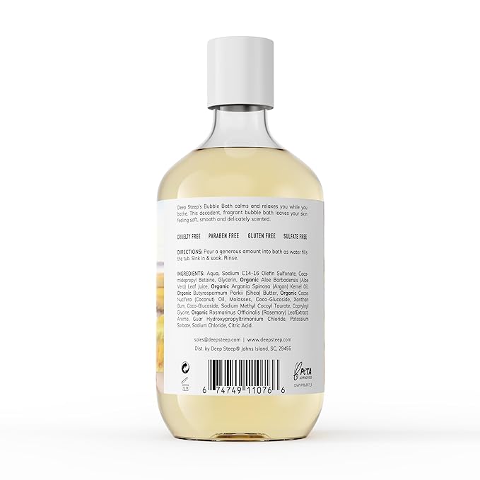 Deep Steep Bubble Bath, 17 oz (Peach Praline)
