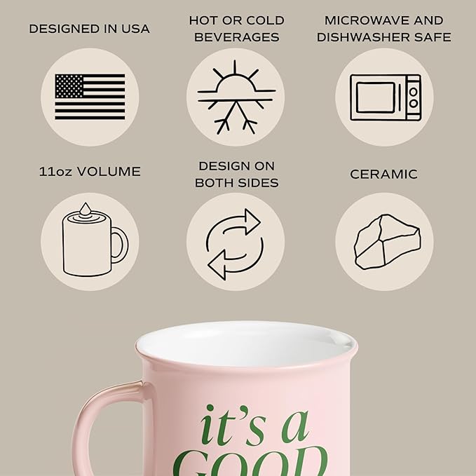 Sweet Water Decor Plant Lady Coffee Mug - 11oz Ceramic Campfire Style Coffee Cup - Dishwasher and Microwave Safe - Gifts For A Gardener or Plant Lover
