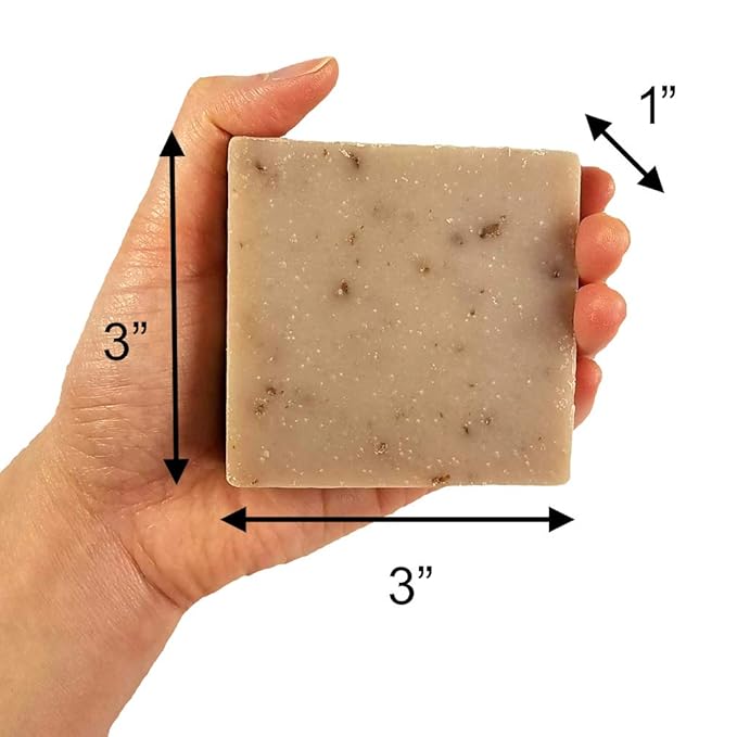 Handmade Fresh Goat's Milk Bar Soap (Oatmeal Honey, 3 bars (Economy Pack))