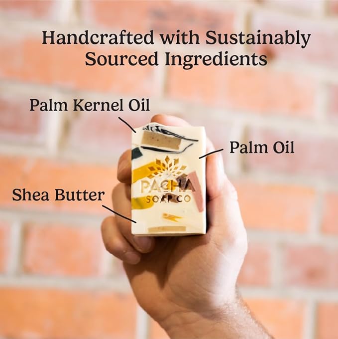 Pacha Pachafetti Bar Soap 3 Pack | Premium, Handcrafted, Hydrating | Natural Face Wash, Hand Cleanser, Body Wash | Soothing Essential Oils, 4 oz