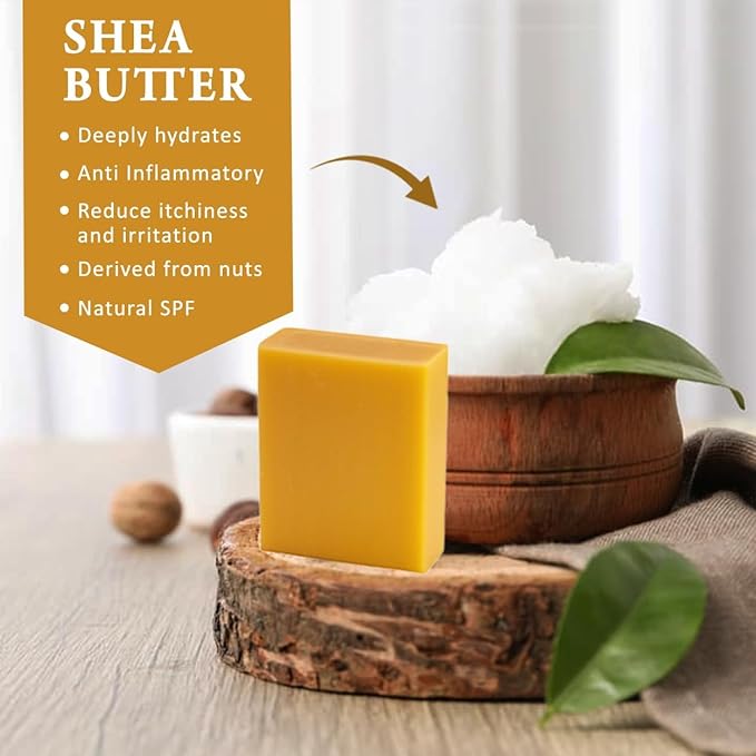 Manuka Honey Scented Natural Soap Bars (5 Bars), 3.5oz Moisturizing French Triple Milled Soap Bars Enriched with Shea Butter - Pure Plant Oil Bath & Body