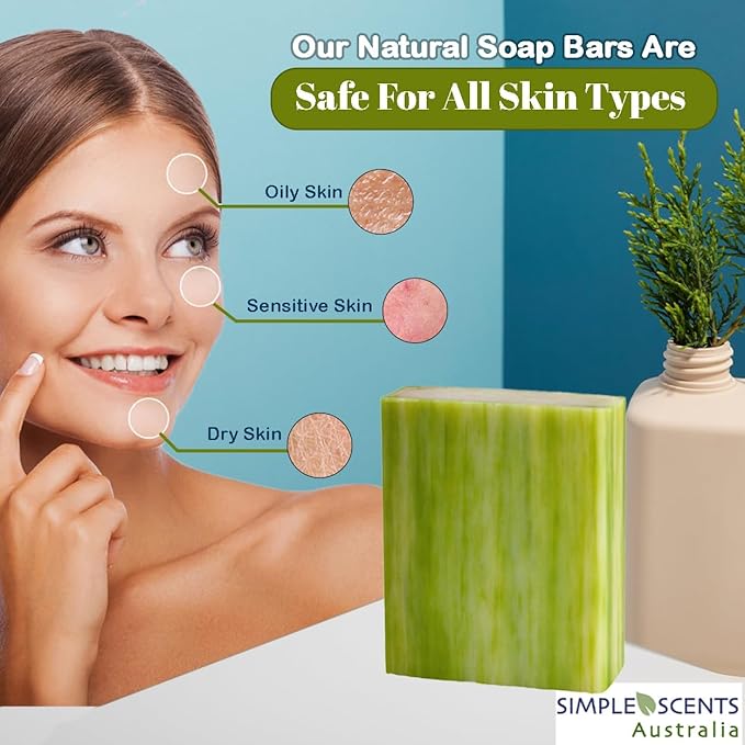 Assorted 6 PCS Natural Soap Bars, Assorted Sweet Blossoms, 3.5oz Each Moisturizing French Triple Milled Soap Bars Enriched with Shea Butter, Pure Plant Oil Body Soap Bars