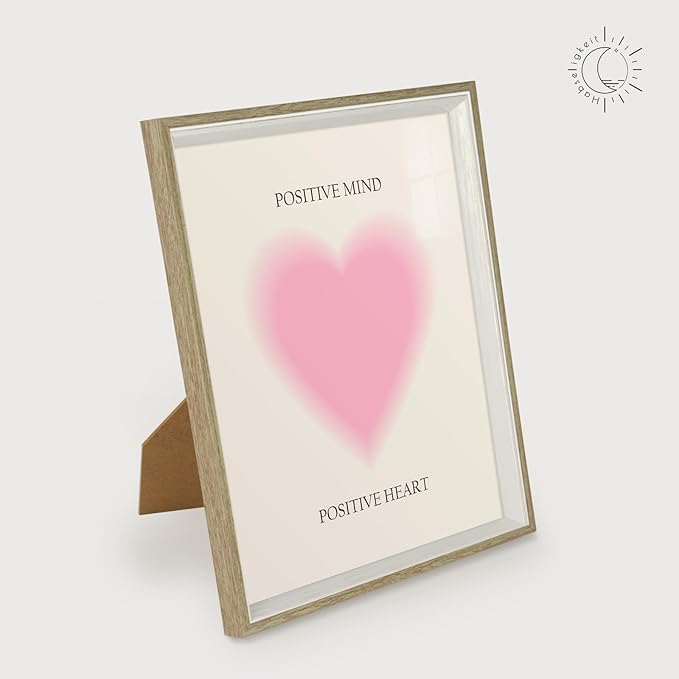 Habseligkeit Pink Matisse Wall Art Prints, Abstract Wall Art Exhibition Posters, Vintage Wall Art Prints, Retro Room Decor for Girl's Bedroom 8x10 inch, Framed