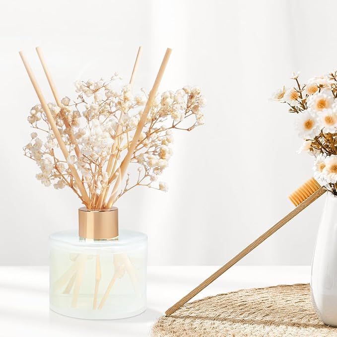 Reed Diffuser Set, 5.28oz (150ml) Fruit Scent Diffuser 1 Pack with 8 Sticks Long Lasting Fragrance for Home, Bathroom, Room Decor