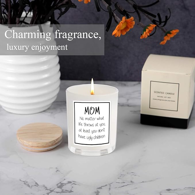 Gifts for Mom from Daughter Son, Funny Birthday & Mothers Day & Thanksgiving & Christmas Gifts(Vanilla)